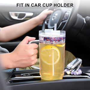 Vaso Deportivo <span class=keywords><strong>de</strong></span> 40 oz con Asa, Antiderrames, con Pajita, para Hidratación, Venta al Por Mayor - Product Image 4