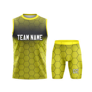 Vêtements de compression de qualité supérieure 7 v 7 Uniforme de football avec toutes les tailles disponibles Uniformes 7v7 entièrement imprimés en polyester Respirant - Product Image 3