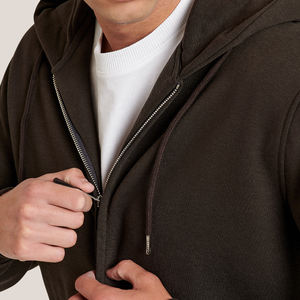 Vente en gros de pull de haute qualité 350 GSM pour hommes impression numérique personnalisée sweats à capuche zippés polyester/coton hiver 2 pièces - Product Image 5
