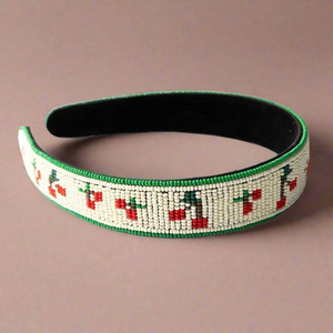 Beaded Embroidery <b>Headband</b> Fashion Jewelry Glass Beads Hairband From India Handmade for Women and Girls - Product Image 6