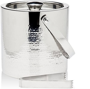 Cubo de hielo de Metal con mango de cuerda, Cubo de almacenamiento de hielo, botella de agua, cubo de hielo refrigerado para refrescos, gran oferta - Product Image 3