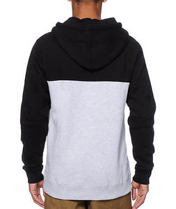 Venta al por mayor de sudaderas con logotipo personalizado de gran tamaño en blanco Sudadera con capucha de los hombres con estampado geométrico bolsillo de canguro para un aspecto moderno y elegante - Product Image 4