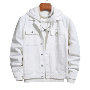 Chaqueta de diseñador de ropa de calle de moda para hombre, Chaquetas vaqueras informales de manga larga con estilo, chaqueta vaquera para hombre al por mayor - Product Image 1
