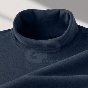 High Quality Men <b>Mock</b> <b>Neck</b> Sweatshirts Soft Cotton Fleece Long Sleeve Pullover Casual Winter Athletic <b>Tops</b> For Wholesale - Product Image 6