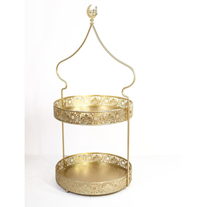 ที่วางเค้กโลหะสีทองตั้งโต๊ะสำหรับตกแต่งโต๊ะวางเค้กขนมหวานขนมหวานคุ้กกี้ - Product Image 5