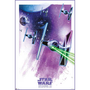 Ensemble d'affiches de vaisseaux spatiaux Star Wars Épisode IV-VI de style moderne pour la décoration murale - Product Image 2