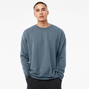 เสื้อสเวตเตอร์คอกลมแขนยาวสำหรับผู้ชาย, เสื้อสเวตเชิ้ตสีพื้นลำลองอบอุ่นสำหรับฤดูหนาว - Product Image 1