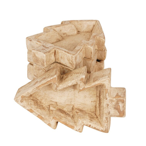Vente en gros Bol à pâte Sapin de Noël 6x10x2 pouces Bougie en bois Petit arbre de Noël pour la fabrication de bougies - Product Image 3