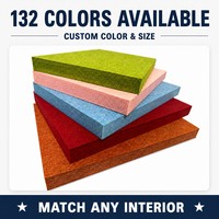 Panneau acoustique en PET de 35 mm, panneau acoustique en fibre de polyester personnalisé OEM, panneau acoustique absorbant le son de 6000 g/m², panneau acoustique pour plafond
