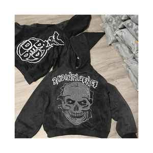 Sudadera con Capucha de Felpa Francesa para Hombre, 100% Algodón, 500 g/m², de Alta Calidad, Bordada, Oversize, con Hombros Caídos, Ecológica - Product Image 6