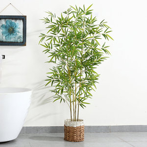 Plantas Artificiales de Bambú Realistas DreamCraft en Cesta, Decoración para el Hogar, Árboles Artificiales de Vietnam, Planta Colgante o en Maceta para Acción de Gracias - Product Image 6