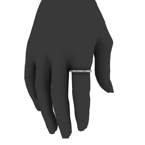 Nueva llegada de alta calidad, anillo de circón apilable de plata de ley para mujer, elegante banda Simple de moda, joyería fina de moda para regalos - Product Image 6