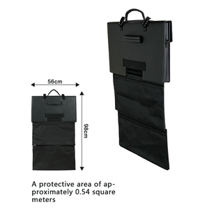 Black tactical protective <b>briefcase</b>, leather three-piece laptop bag, business travel personal protective Vip Shield <b>briefcase</b> - Product Image 3
