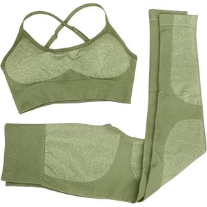 Hot New Mid Waist Seamless Leggings Set <b>Ruched</b> Bra <b>Shorts</b> Gym Workout Yoga Solid Pattern 2-Piece - Product Image 1