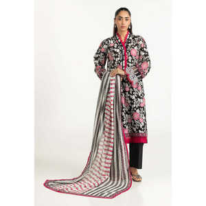 IUSTKSD-2052 Conjunto Casual de Verano de 3 Piezas con Estampado y Detalles Bordados para Damas de Oficina - Product Image 1