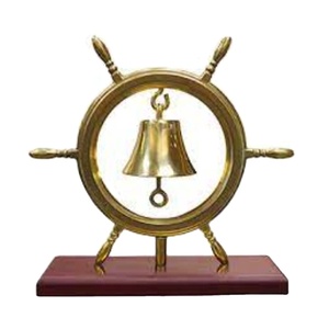 Beautiful Design Brass Metal Hanging Anchor Bell for <b>Temple</b> Prayer Wedding Party Decoration Brass Hanging Bell Solid Brass Bell - Product Image 2