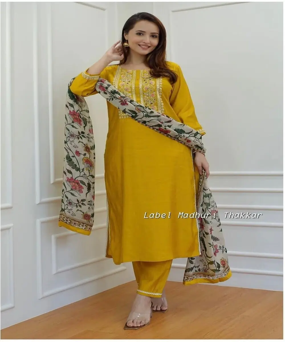 Indian pakistani style salwar kameez ready made ladies cotton suit stitched elegant woman dresses