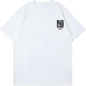 T-shirt d'été unisexe sérigraphié abstrait design graphique LOGO personnalisé entièrement imprimé 100% coton surdimensionné pour hommes femmes - Product Image 6