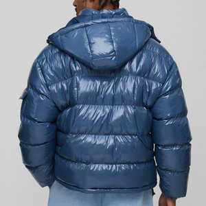 Veste d'hiver matelassée OEM/ODM de haute qualité, personnalisable avec broderie sur le devant, style streetwear, en coton rembourré, séchage rapide, chaude, pour homme - Product Image 3