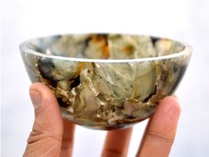 Bol de pierres précieuses en labradorite naturelle sculptée à la main de qualité supérieure Rare Spectrolite Stone Home Decor Meditation Crystal Chakra Flashy Premium - Product Image 6