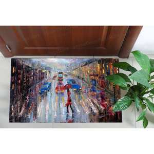 Printed <b>Rug</b>: Small, Wedding, <b>Runner</b>, Gift, Girl Room, Woman Umbrella, Modern, <b>Kitchen</b>, Easy Clean,Luxury Velvet <b>Rug</b> - Product Image 1