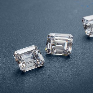 เพชรที่ใช้ในห้องแล็บ VS1เจียระไนแบบมรกตเพชร CVD เพชรพลอยสีฟ้าประกายแวววาวได้รับการรับรองแบบหลวมราคาขายส่ง - Product Image 1