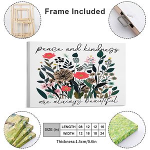 Noi locale baccello orizzontale personalizzato cornice decorativa su tela di arte moderna della parete per il soggiorno e la decorazione della casa - Product Image 2