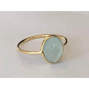 Bague cadeau en pierre précieuse Onyx vert pour femmes filles bijoux personnalisés en argent Sterling 925 bijoux en argent fin en vrac en gros bijoux de mariage - Product Image 3