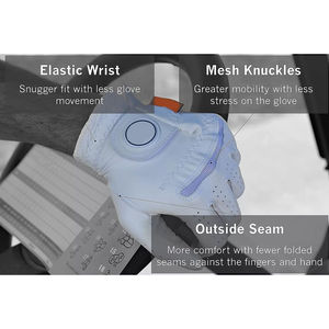 Ever-Bright OptiColor Gants de golf en cuir de qualité supérieure Gant de sport Cabretta en PU de haute qualité pour le golf des hommes gauchers et droitiers - Product Image 5