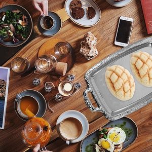 Commercial Bakery Bakeware <b>Set</b> 40x60 cm Aluminum Serving Tray Food/Bread <b>Baking</b> Trays Color Enamel Technique Food Grade AA Gold - Product Image 2