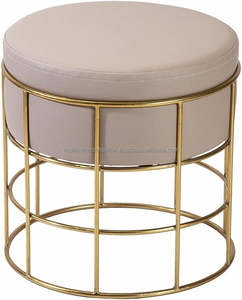 Taburete redondo con marco de Metal de estilo clásico de diseño de tendencia con Tapa de cuero, suministros al por mayor, el último taburete para niños en gran oferta - Product Image 3