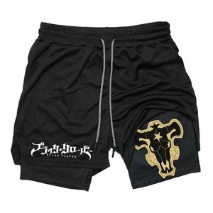 OEM 2 en 1 Anime Performance Shorts Factory | Short de gymnastique d'entraînement à séchage rapide avec doublure de compression intégrée Hommes Femmes Vente en gros - Product Image 4