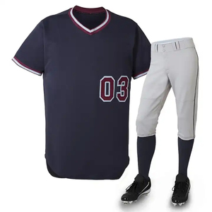 Uniformes de Béisbol al por Mayor OEM 100% Poliéster, Diseña Tus Propios Uniformes de Béisbol y Sóftbol, Conjunto de Jersey y Pantalón Unisex Transpirable - Product Image 4