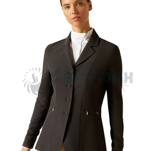 Chaqueta de espectáculo ecuestre para mujer con costuras duraderas de tela transpirable a medida moderna delgada y aspecto elegante atemporal - Product Image 2
