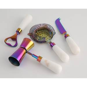 Designer Stainless Steel <b>Cocktail</b> Shaker <b>Set</b> with Elegant Wooden Base for Home Bar, Kitchen & Party Use - Product Image 3