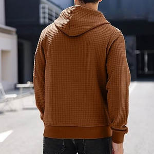 Sweat-shirt zippé à capuche pour hommes de haute qualité 250 GSM OEM sweat à capuche masque personnalisé avec broderie pull tissé d'hiver coupe ample - Product Image 4