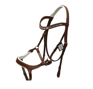 Nouvelle bride de cheval en cuir 2025 conçue avec rênes en stock de chevaux de haute qualité produits équestres - Product Image 5