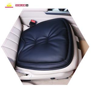 Leather Universal <b>Car</b> <b>Seat</b> Cushions Luxury Waterproof Soft <b>Car</b> Driver <b>Seat</b> Cushion All Black Color - Product Image 2