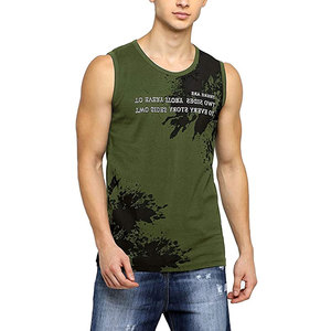Camiseta muscular sin mangas para hombre, camiseta de secado rápido 100% de poliéster, camisetas sin mangas para Fitness - Product Image 4