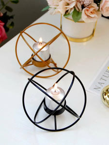 Portavelas de cristal decorativo para el hogar, soporte moderno de latón y Metal, portavelas de cristal, regalo, candelabro dorado, diseño personalizado - Product Image 2