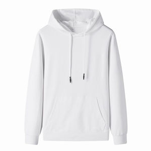 Ensemble de sweat à capuche personnalisé lourd 100% coton pour homme pull uni respirant avec logo d'impression bouffant sans ficelle surdimensionné respirant - Product Image 5