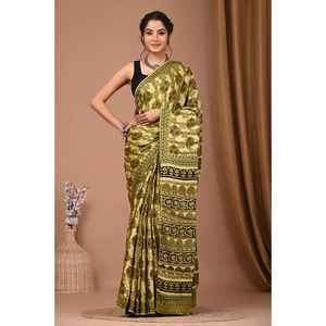 Mono de Fiesta de Satén de Seda Modal, Elegante Saree para Ocasiones Especiales - Product Image 1