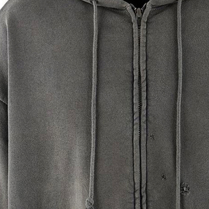 Conjunto de sudaderas con capucha y pantalones de chándal acampanados con cremallera de gran tamaño para hombre - Product Image 5