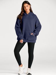 Multi-Style Simple Couleur Solide Mode Automne et Hiver Chaud Sweat à capuche à manches longues pour femmes - Product Image 2