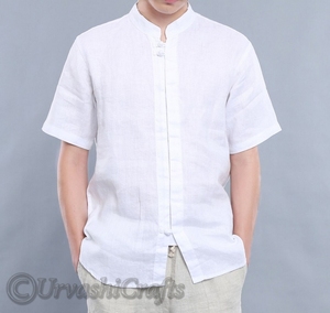 ขายร้อนผู้ชายเสื้อแขนสั้นฤดูร้อนสีทึบปกจีนสบายๆสไตล์ชายหาดขนาดเสื้อขนาดบวกในราคาขายส่ง OEM