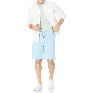 Casual Men's Sports Shorts Loose Cropped Cotton <b>Pant</b> with Pattern Decoration Straight Knit <b>Mesh</b> Fabric for Sports Recreation - Product Image 6