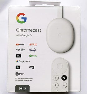 Google Chromecast with Google TV Media Streamer HD - Snow (GA03131-US) NEW - Product Image 3