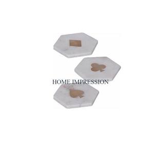 Sous-verres pour thé et café en métal poli miroir martelé Tapis et tampons en acier inoxydable de forme ronde de luxe de qualité supérieure - Product Image 6