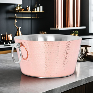 Seau à glace en métal nouvellement arrivé exportateur personnalisé nouveau design seau à glace à champagne en acier inoxydable article en gros nouveauté - Product Image 6