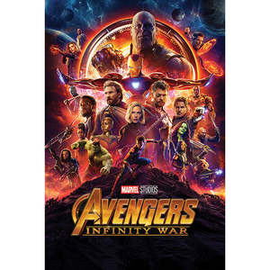Juego de 2 carteles de estilo moderno de Avengers Infinity War y Endgame, decoración de pared de papel - Product Image 1